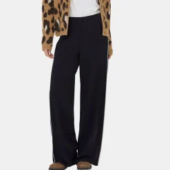 Hot Pantalon geggo large avec liseré à paillettes Femme Femme Pantalon