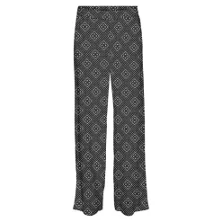 Clearance Pantalon large taille haute avec motif géométrique Femme Femme Pantalon