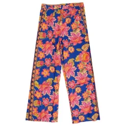 New Pantalon élastique pavina à fleurs Femme Femme Pantalon
