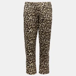 Sale Pantalon élastique fluide imprimé léopard Femme Femme Pantalon