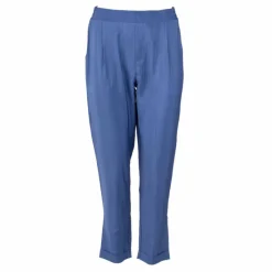 Outlet Pantalon élastique fluide avec poches arrières Femme Femme Pantalon