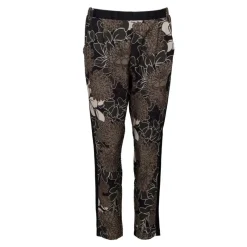 Outlet Pantalon léger à fleurs marrons Femme Femme Pantalon