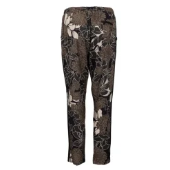 Outlet Pantalon léger à fleurs marrons Femme Femme Pantalon