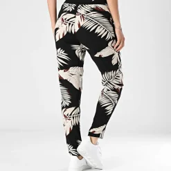 Sale Pantalon léger imprimé plantes Femme Femme Pantalon