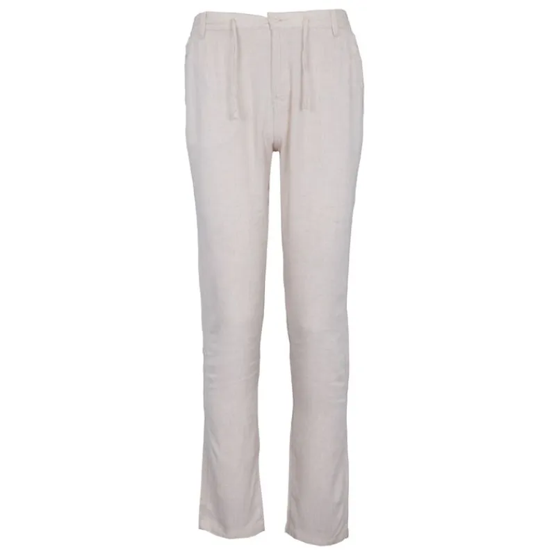 Outlet Pantalon lin mélangé cordon julien Homme Homme Pantalon