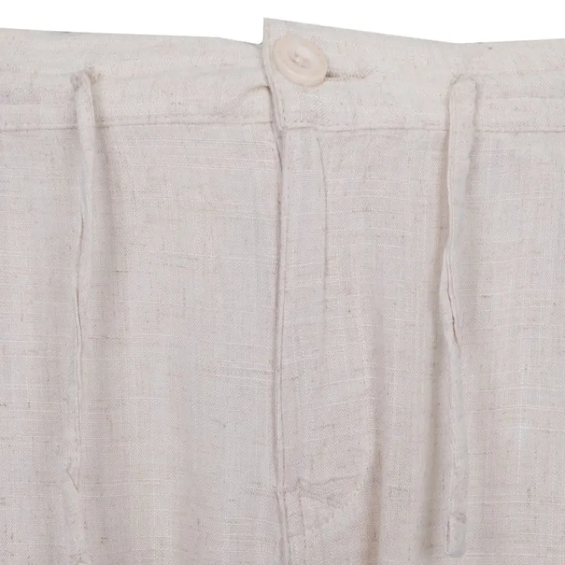 Outlet Pantalon lin mélangé cordon julien Homme Homme Pantalon