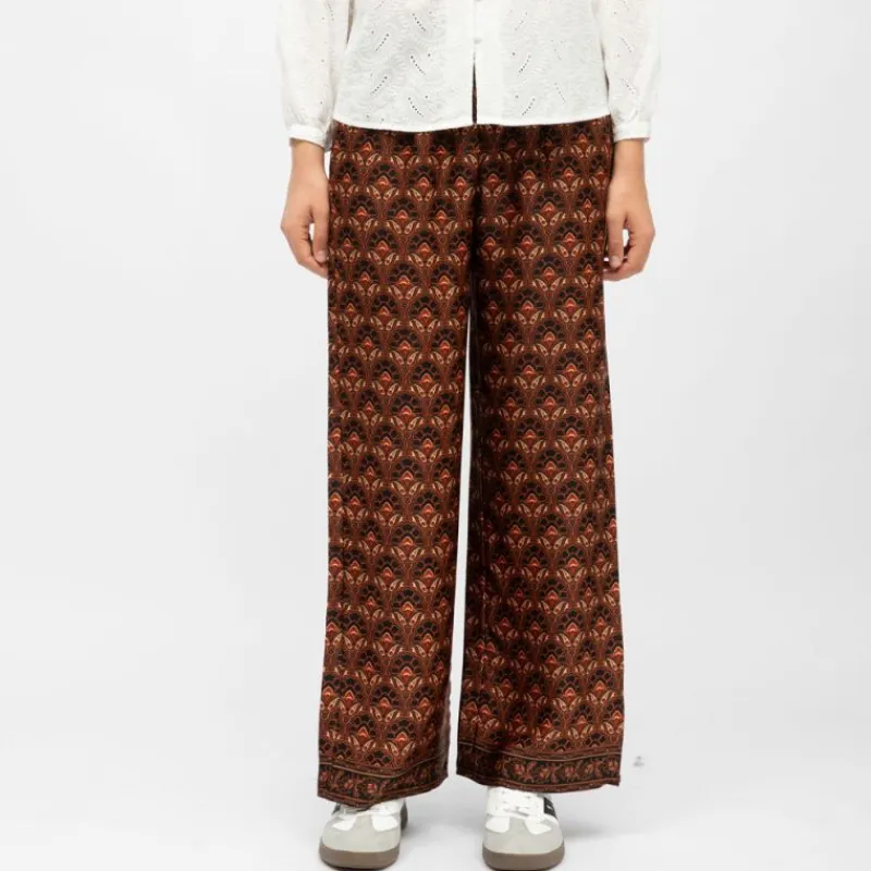 Hot Pantalon droit imprimé penny Femme Femme Pantalon