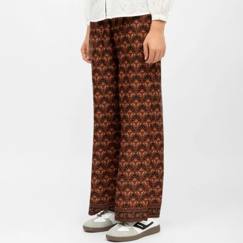 Hot Pantalon droit imprimé penny Femme Femme Pantalon