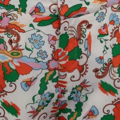 Hot Pantalon orange sakura motif fleurs Femme Femme Pantalon