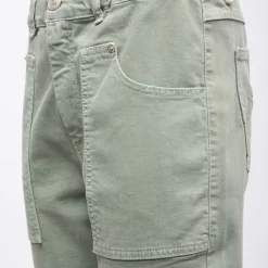 Hot Pantalon regular coton à poches Femme Femme Pantalon