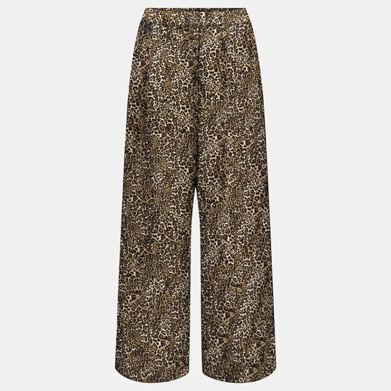 New Pantalon regular nova motif léopard sierra Femme Femme Pantalon
