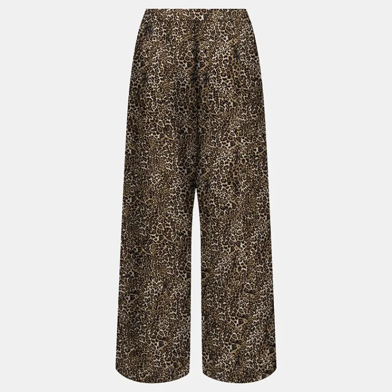 New Pantalon regular nova motif léopard sierra Femme Femme Pantalon