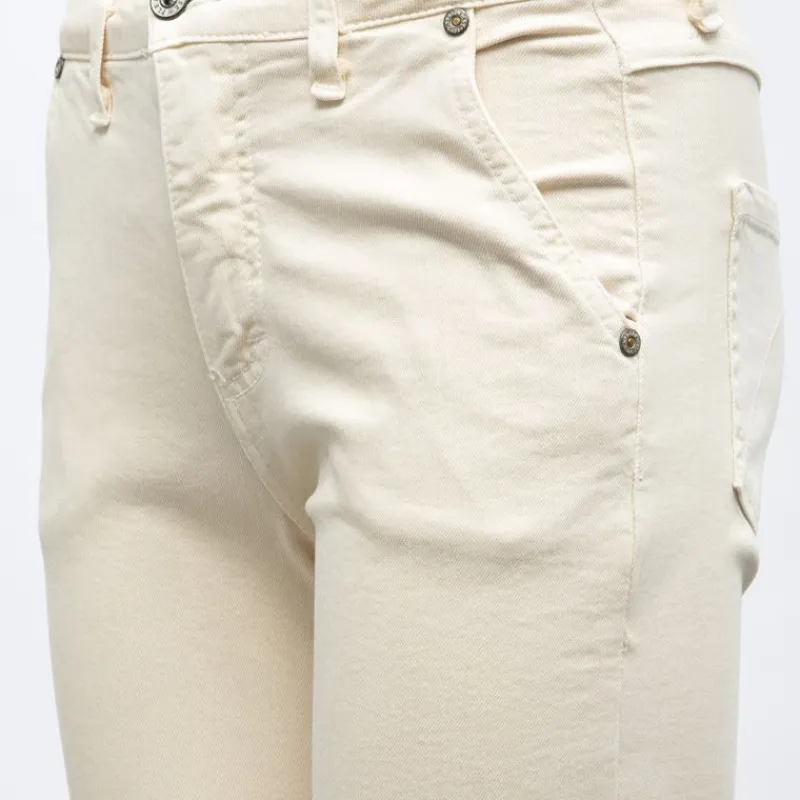 Clearance Pantalon retro bootcut taille basse couleur unie Femme Femme Pantalon