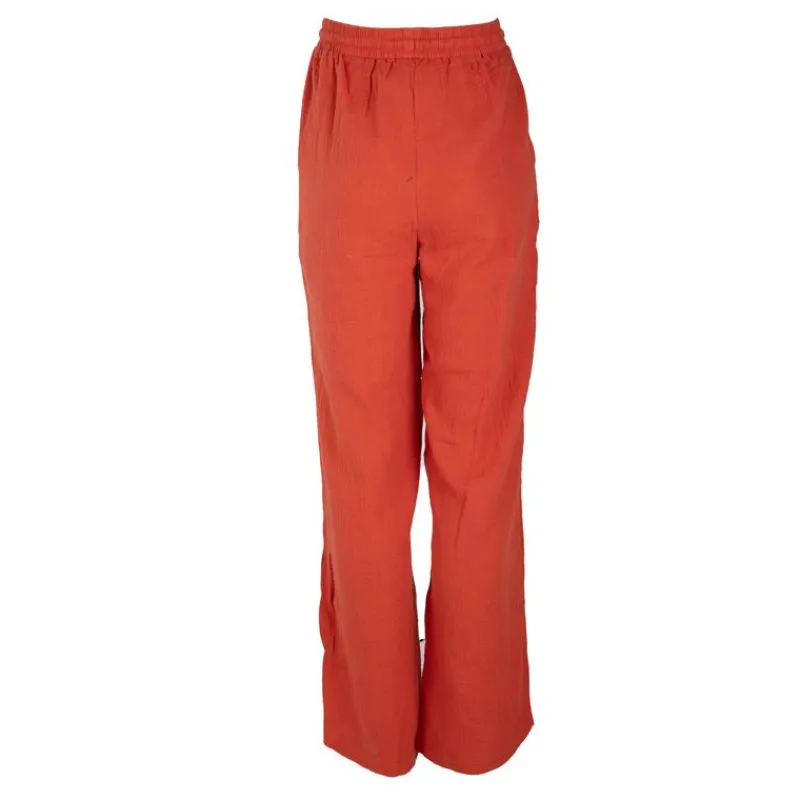 Outlet Pantalon rouge large Femme Femme Pantalon