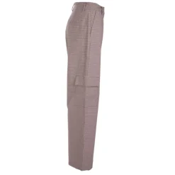 Clearance Pantalon style cargo à carreaux Femme Femme Pantalon