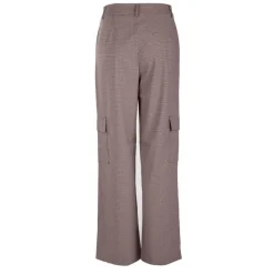 Clearance Pantalon style cargo à carreaux Femme Femme Pantalon