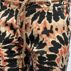 Best Pantalon taille basse imprimé wwodstock avec ceinture en corde Femme Femme Pantalon