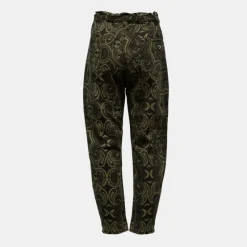 Outlet Pantalon taille haute avec imprimé motif cachemire Femme Femme Pantalon