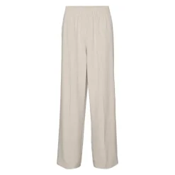 Hot Pantalon taille haute cassidy effet lin Femme Femme Pantalon