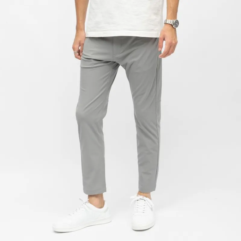 Outlet Pantalon toile coton 7/8 ème ajusté Homme Homme Pantalon
