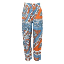 New Pantalon toile leandra imprimé foulard Femme Femme Pantalon