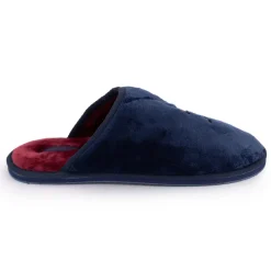 Clearance Pantoufles en fausse fourrure avec grand logo brodé Homme Homme Chaussons