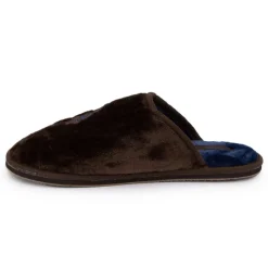 Hot Pantoufles en fausse fourrure avec grand logo brodé Homme Homme Chaussons