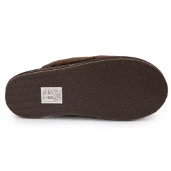 Hot Pantoufles en fausse fourrure avec grand logo brodé Homme Homme Chaussons
