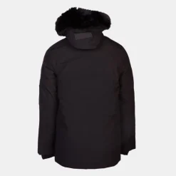 Outlet Parka avec capuche fourrée e curling zippée Homme Homme Veste, Doudoune, Manteau