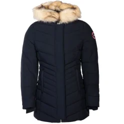 Discount Parka ginette avec capuche fausse fourrure Femme Femme Veste, Doudoune, Manteau