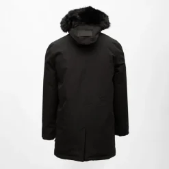 Clearance Parka lisse zippée avec capuche fourrée e mario Homme Homme Veste, Doudoune, Manteau