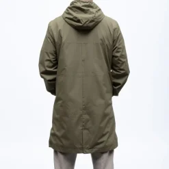 Online Parka mi longue à capuche zippée avec poches Homme Homme Veste, Doudoune, Manteau