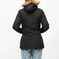 Hot Parka e beverly avec capuche fausse fourrure beige Femme Femme Veste, Doudoune, Manteau