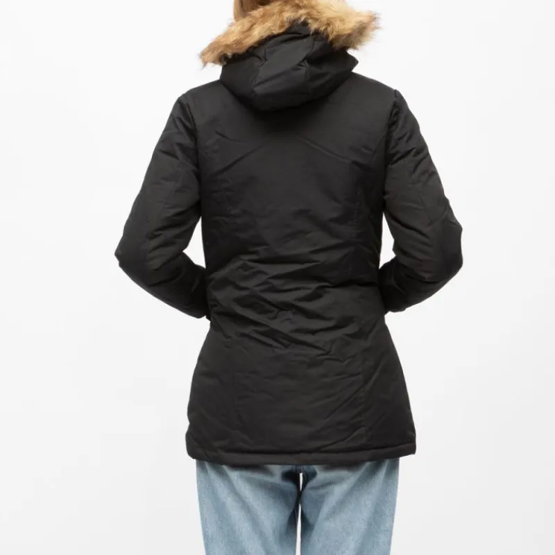 Hot Parka e beverly avec capuche fausse fourrure beige Femme Femme Veste, Doudoune, Manteau