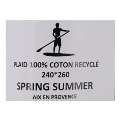 Best Plaid 240x260cm Mixte Noir Linge De Maison