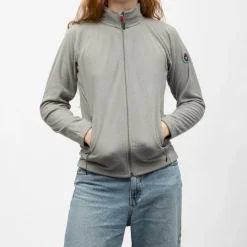 Polaire zippee taupe paula Femme Femme Pull, Gilet, Sweat