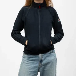 Clearance Polaire zippee taupe paula Femme Femme Pull, Gilet, Sweat