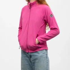 Clearance Polaire zippee taupe paula Femme Femme Pull, Gilet, Sweat