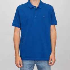 Clearance Polo coton basique regular avec logo brodé Homme Homme Polo