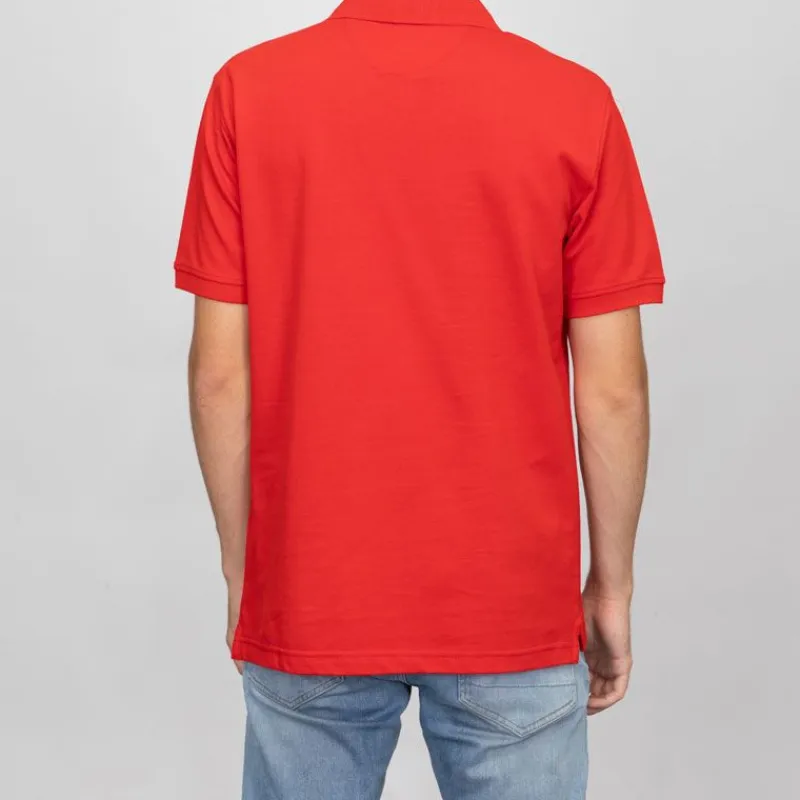 Outlet Polo coton basique regular avec logo brodé Homme Homme Polo