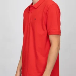 Outlet Polo coton basique regular avec logo brodé Homme Homme Polo
