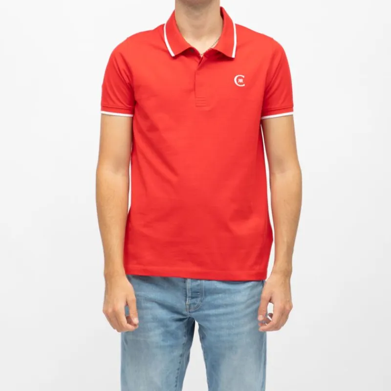 New Polo coton chiné liseré manches logo brodé Homme Homme Polo