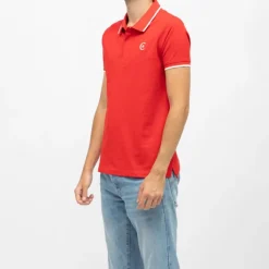New Polo coton chiné liseré manches logo brodé Homme Homme Polo