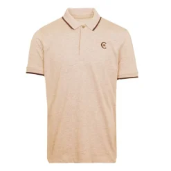 Outlet Polo coton chiné liseré manches logo brodé Homme Homme Polo