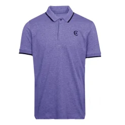 Sale Polo coton chiné liseré manches logo brodé Homme Homme Polo