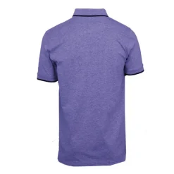 Sale Polo coton chiné liseré manches logo brodé Homme Homme Polo
