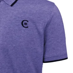 Sale Polo coton chiné liseré manches logo brodé Homme Homme Polo