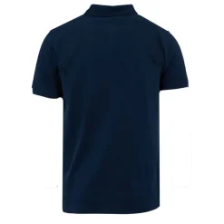Best Polo coton uni tissu chiné avec bande colorée logo écusson Homme Homme Polo