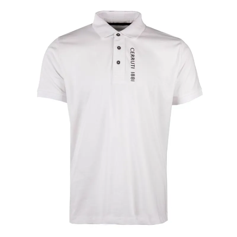 Hot Polo en coton velino logo brodé vertical Homme Homme Polo