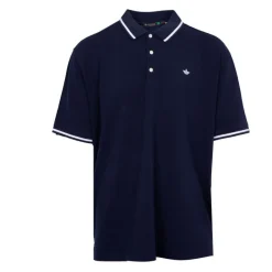 Clearance Polo grandes tailles coton avec liseré logo brodé Homme Homme Polo